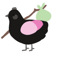 (unnamed), a sable and pink chicken