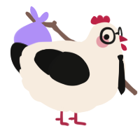 Gentleman, a cream and black chicken