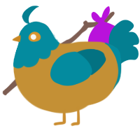 Billy Bob Johns, a gold and sea chicken with a head pattern
