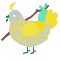 (unnamed), a silver and yellow chicken with a double-lace pattern
