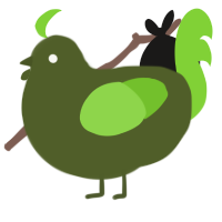 (unnamed), a olive and grass chicken