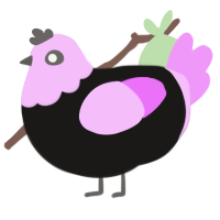 (unnamed), a sable and lavender chicken with a head pattern