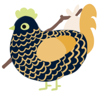 glow worm, a tumblr and honey chicken with a lace pattern
