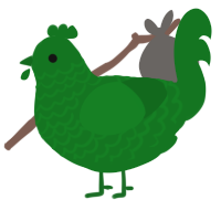 leaf, a leaf chicken with a lace pattern