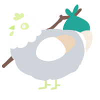 Finally pullet spawn, a mist and cream chicken with a head pattern