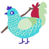 pool algae, a aqua and gluppy chicken with a lace pattern