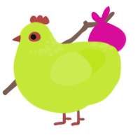 SEARING pear, a lime chicken with a neck-speckle pattern