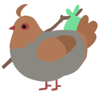 NORMAL, a ash and brown chicken with a head pattern