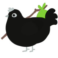 commercial wares, a black chicken