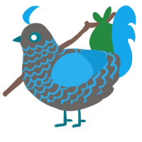 (unnamed), a grey and sky chicken with a lace pattern