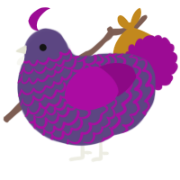 (unnamed), a overcast and plum chicken with a lace pattern