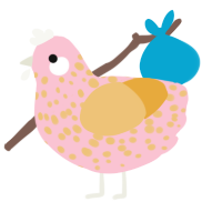 (unnamed), a rose and honey chicken with a speckle pattern