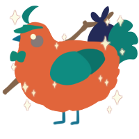 Arturo, a vermilion and sea chicken