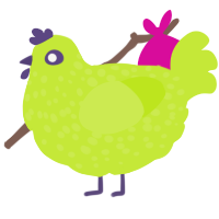 (unnamed), a lime chicken with a speckle pattern