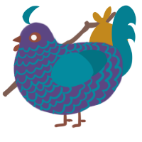 Demon Angel, a overcast and sea chicken with a lace pattern