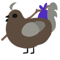 bert, a bark and ash chicken