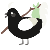 (unnamed), a sable and white chicken