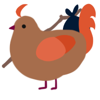 REMEMBER TONIGHT, a brown and vermilion chicken
