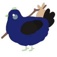 (unnamed), a navy and sable chicken