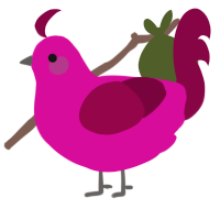oporto, a fuchsia and maroon chicken