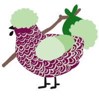 Alnilam, a wine and gluppy chicken with a double-lace pattern