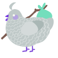 Violet, a silver chicken with a lace pattern