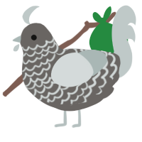 Gravel, a grey and silver chicken with a lace pattern