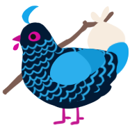 Juice, a tumblr and sky chicken with a lace pattern