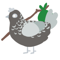 látigo, a grey and silver chicken with a half-lace pattern