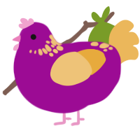 Ice Cream, a plum and honey chicken with a neck-speckle pattern