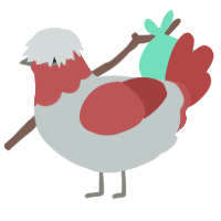 (unnamed), a silver and red chicken with a head pattern