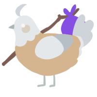 Café au lait, a beige and mist chicken with a head pattern
