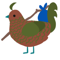 (unnamed), a russet and olive chicken with a lace pattern