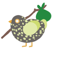 Bop, a grey and lemon chicken with a speckle pattern