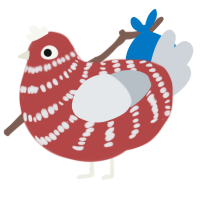 (unnamed), a red and mist chicken with a bar pattern
