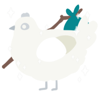 Starlight, a white chicken
