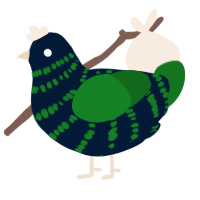 GetInto Hypnosis Mic, a tumblr and leaf chicken with a bar pattern
