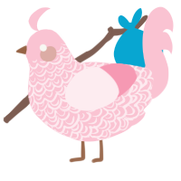 Double rose, a rose chicken with a double-lace pattern