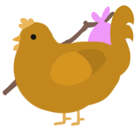 Farro, a ochre chicken