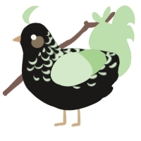 (unnamed), a sable and gluppy chicken with a half-lace pattern
