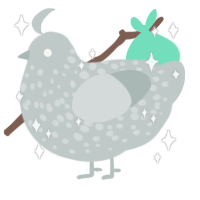 Silver, a silver chicken with a speckle pattern