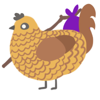crunchy, a honey and brown chicken with a lace pattern