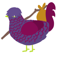 (unnamed), a overcast and wine chicken with a lace pattern