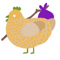 uchuva, a honey and beige chicken with a lace pattern