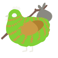 (unnamed), a grass and gold chicken with a bar pattern