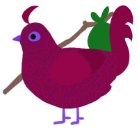 False XXY, a wine and maroon chicken with a double-lace pattern