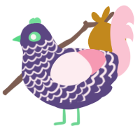 (unnamed), a overcast and rose chicken with a lace pattern