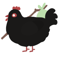 Jersey Giant, a sable chicken
