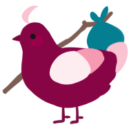 (unnamed), a maroon and rose chicken