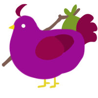 Plums, a plum and maroon chicken